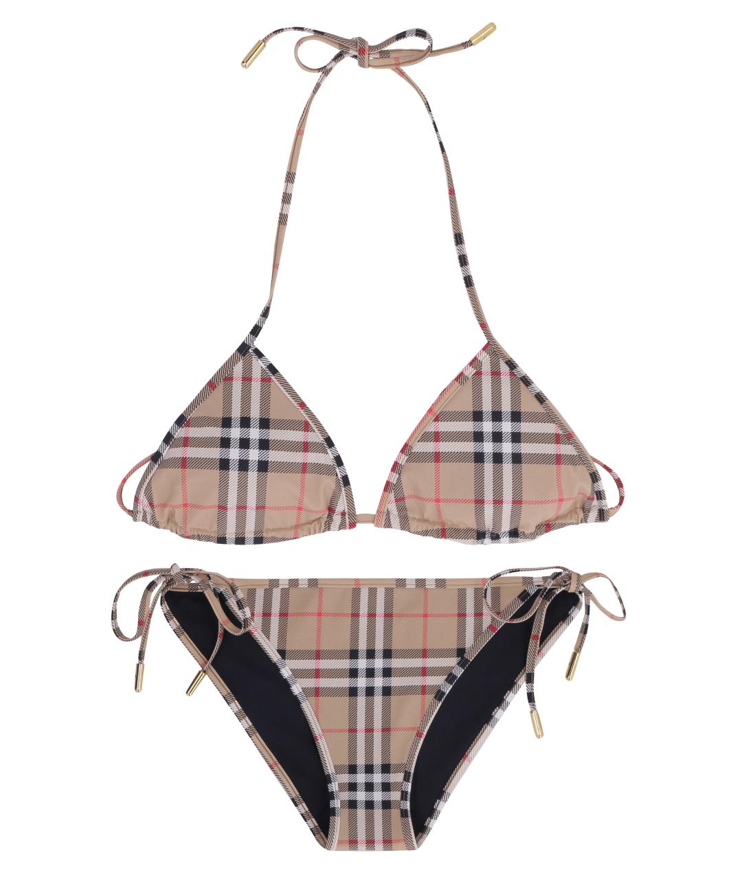 BURBERRY Бежевый полиамидовый купальник, фото 1