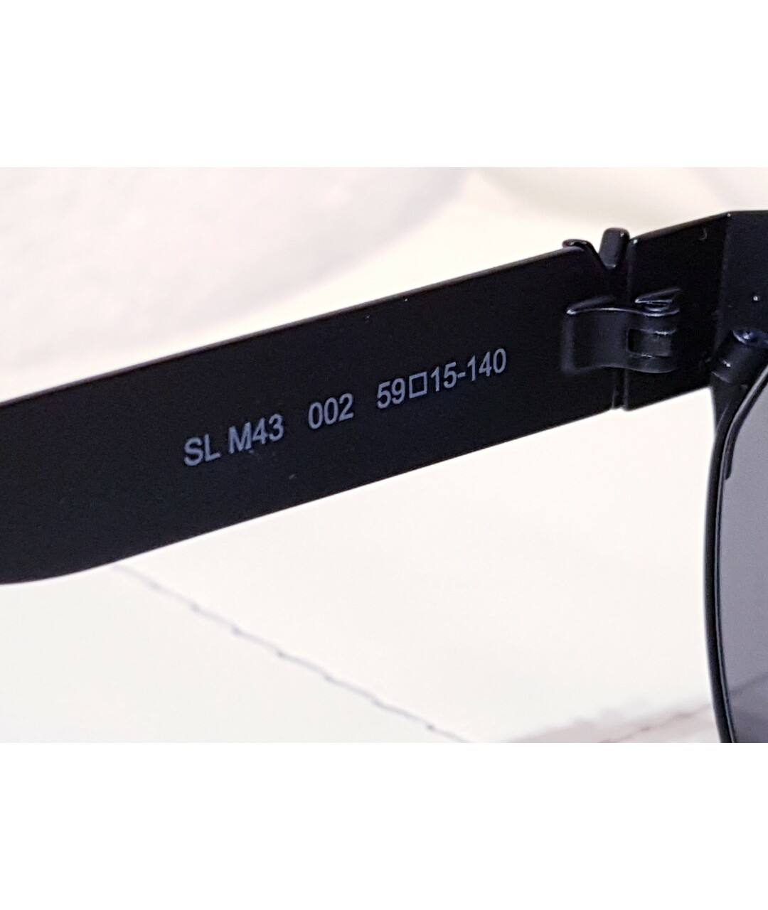 SAINT LAURENT Черные металлические солнцезащитные очки, фото 7