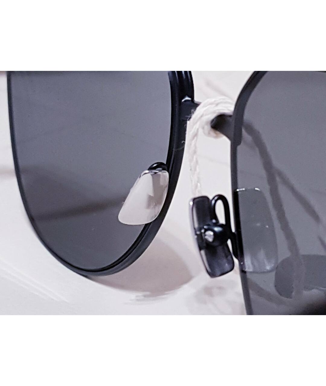 SAINT LAURENT Черные металлические солнцезащитные очки, фото 6