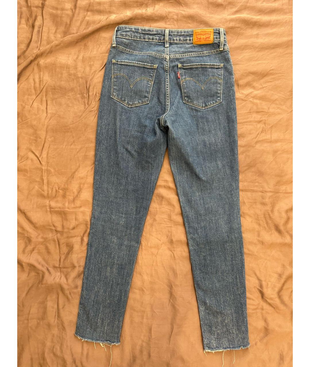 LEVI'S Синие хлопко-эластановые джинсы слим, фото 2