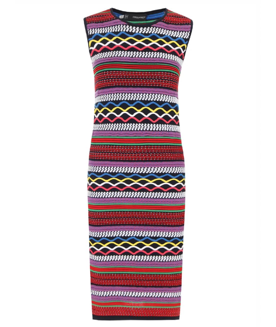 M MISSONI Бирюзовое шерстяное повседневное платье, фото 1