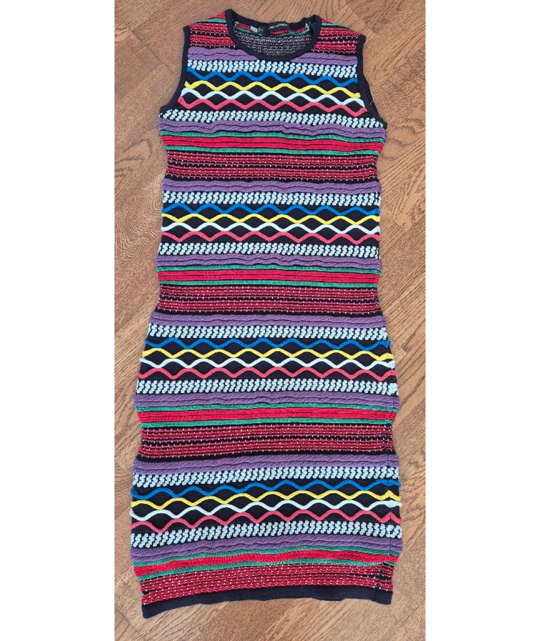 M MISSONI Бирюзовое шерстяное повседневное платье, фото 5