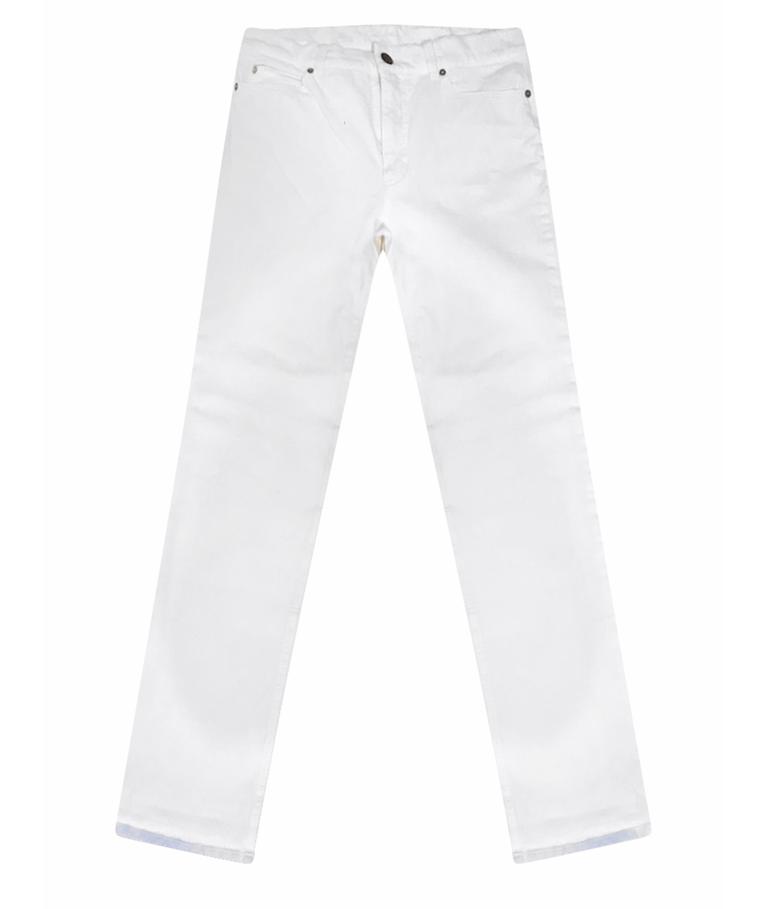 ESCADA Белые хлопко-эластановые прямые джинсы, фото 1