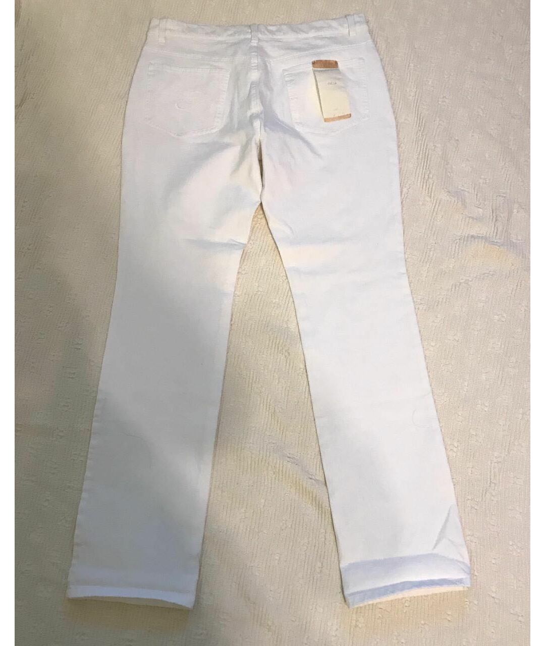 ESCADA Белые хлопко-эластановые прямые джинсы, фото 2