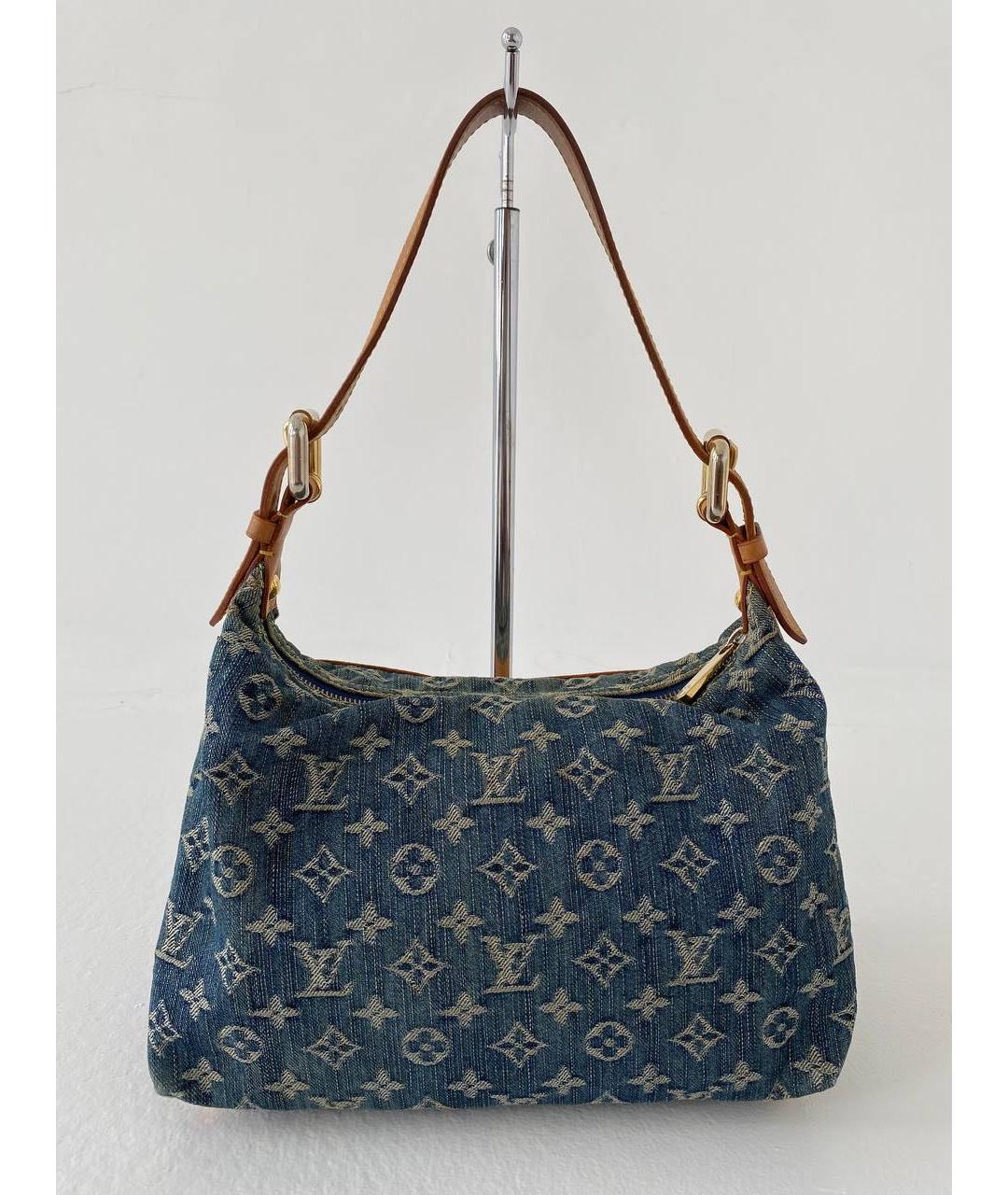 LOUIS VUITTON Синяя деним сумка тоут, фото 2