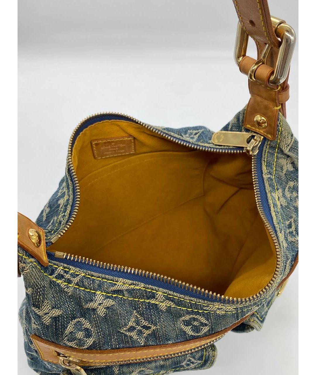 LOUIS VUITTON Синяя деним сумка тоут, фото 6