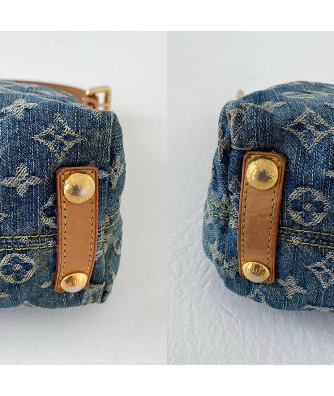 LOUIS VUITTON Синяя деним сумка тоут, фото 8