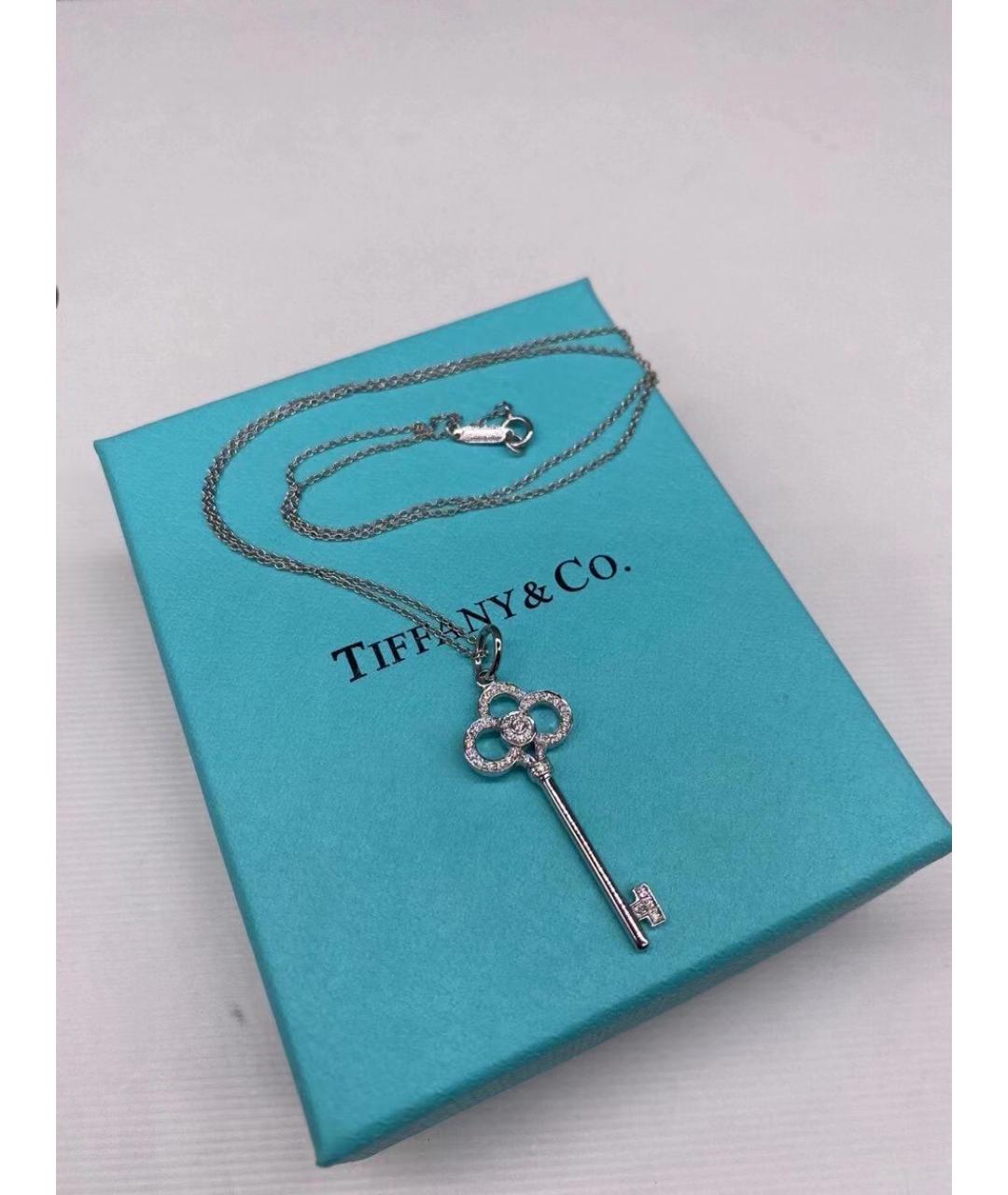 TIFFANY&CO Серебряное колье из белого золота, фото 6