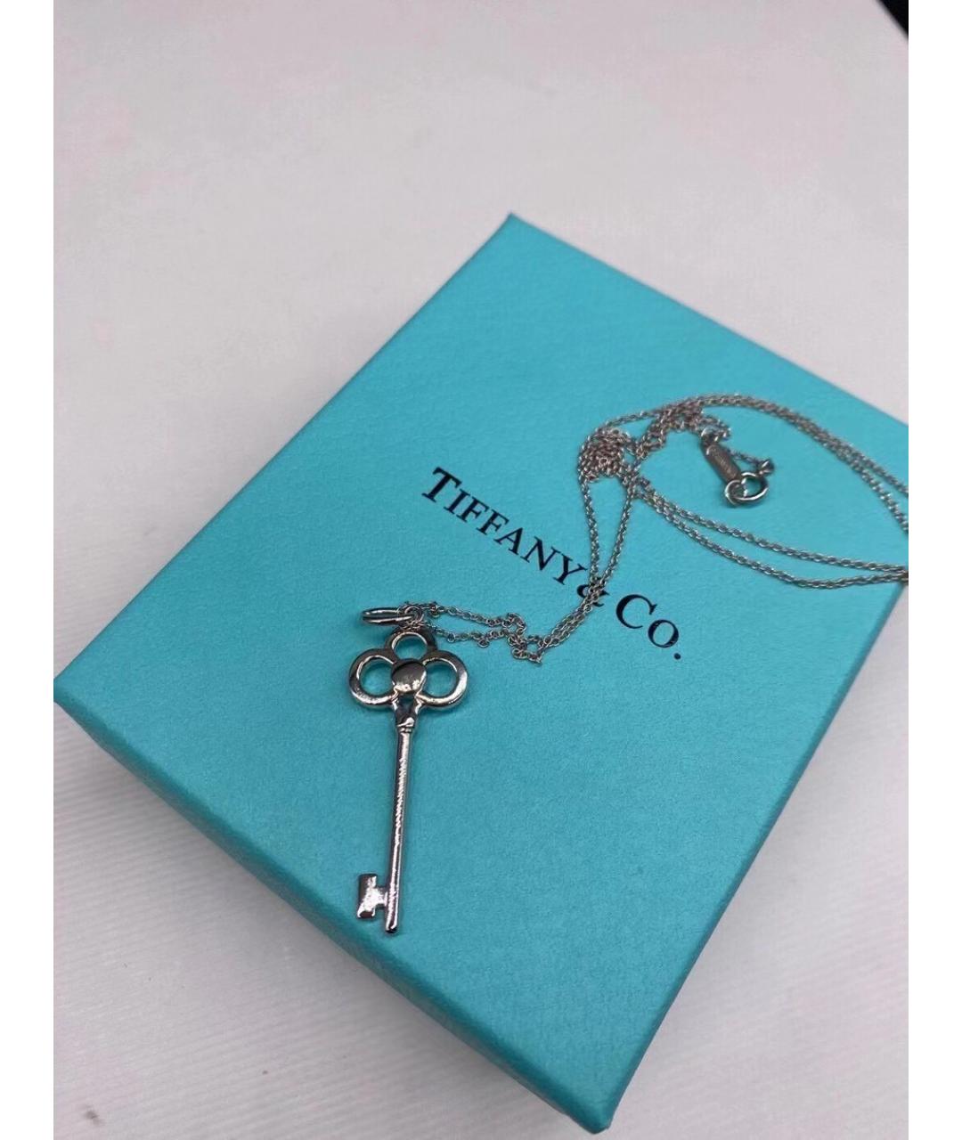 TIFFANY&CO Серебряное колье из белого золота, фото 3