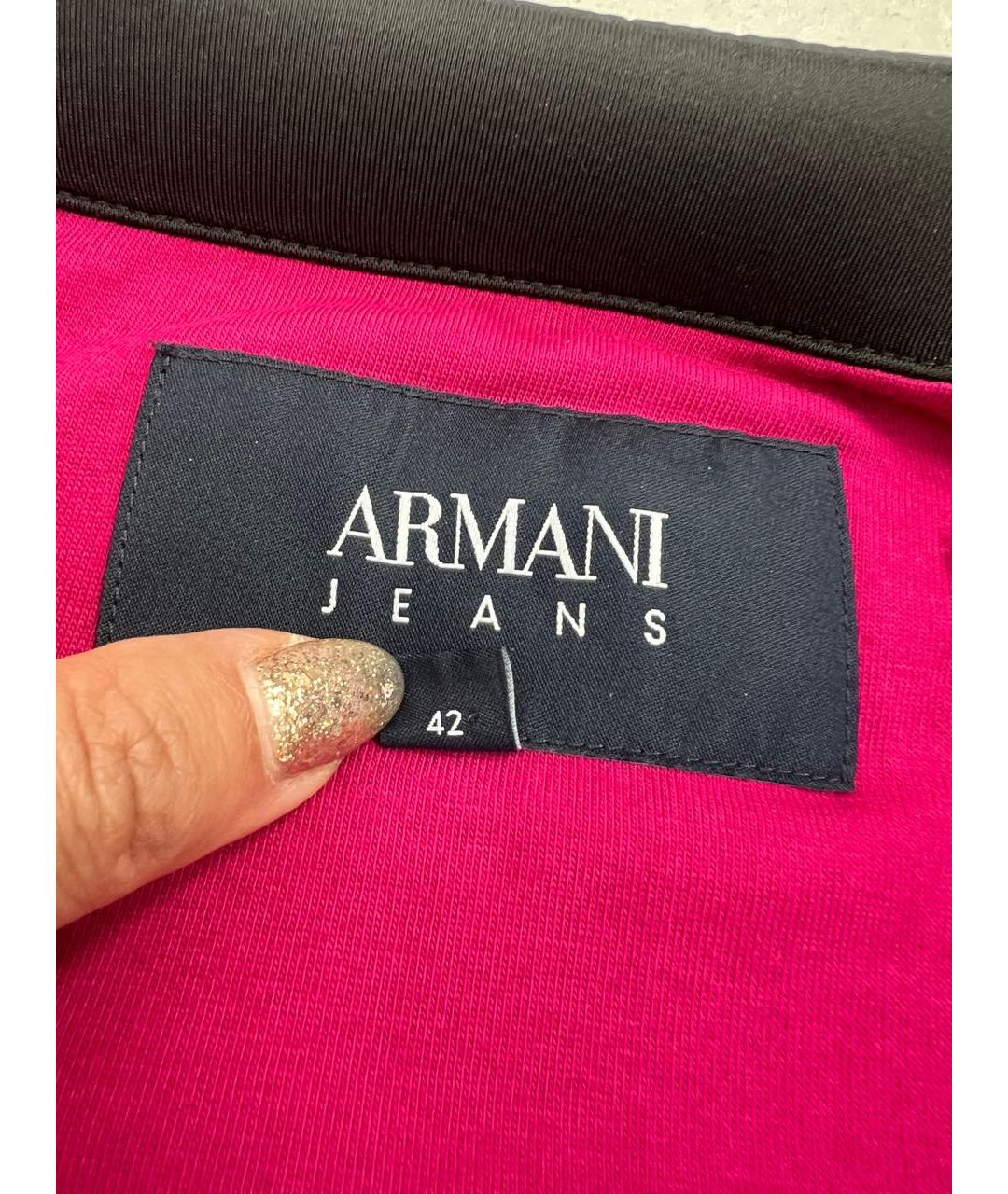 ARMANI JEANS Черная полиамидовая куртка, фото 5