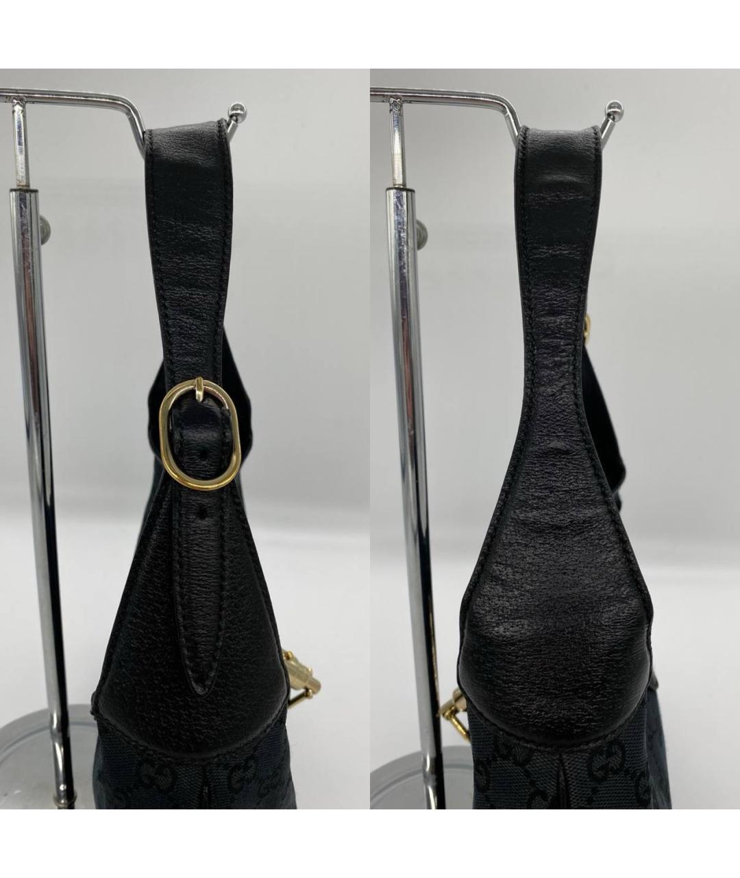 GUCCI Черная жаккардовая сумка тоут, фото 4