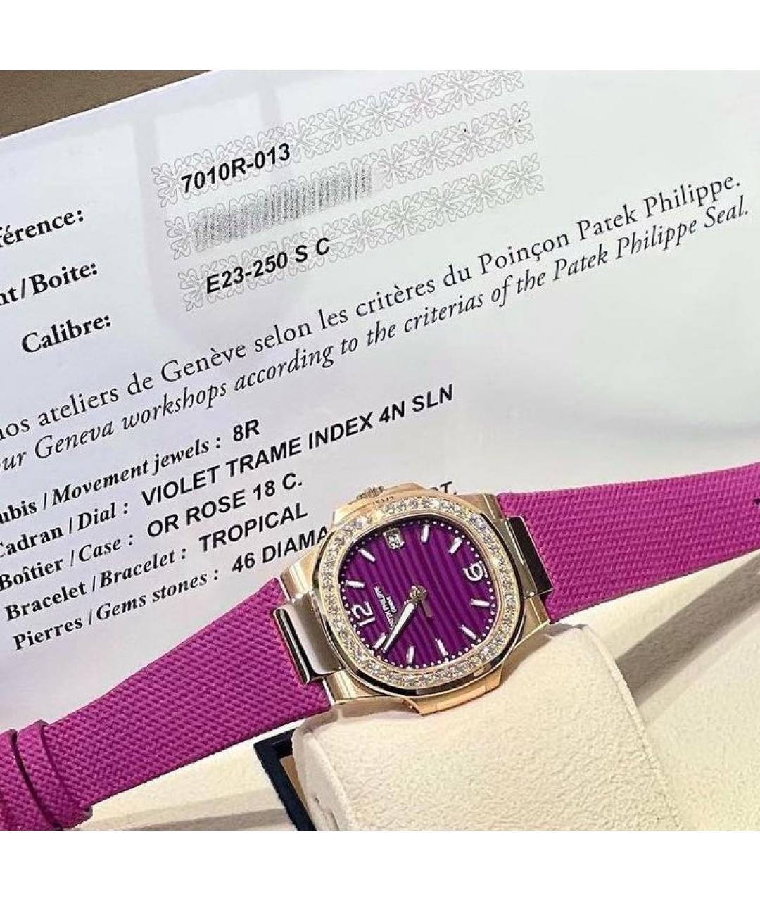 PATEK PHILIPPE Фуксия часы из розового золота, фото 5