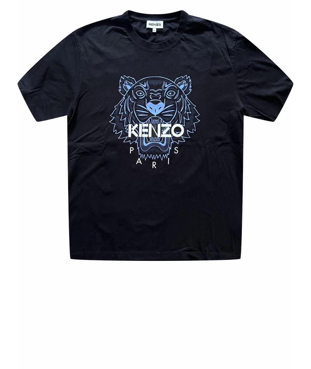 KENZO Черная хлопковая футболка, фото 1