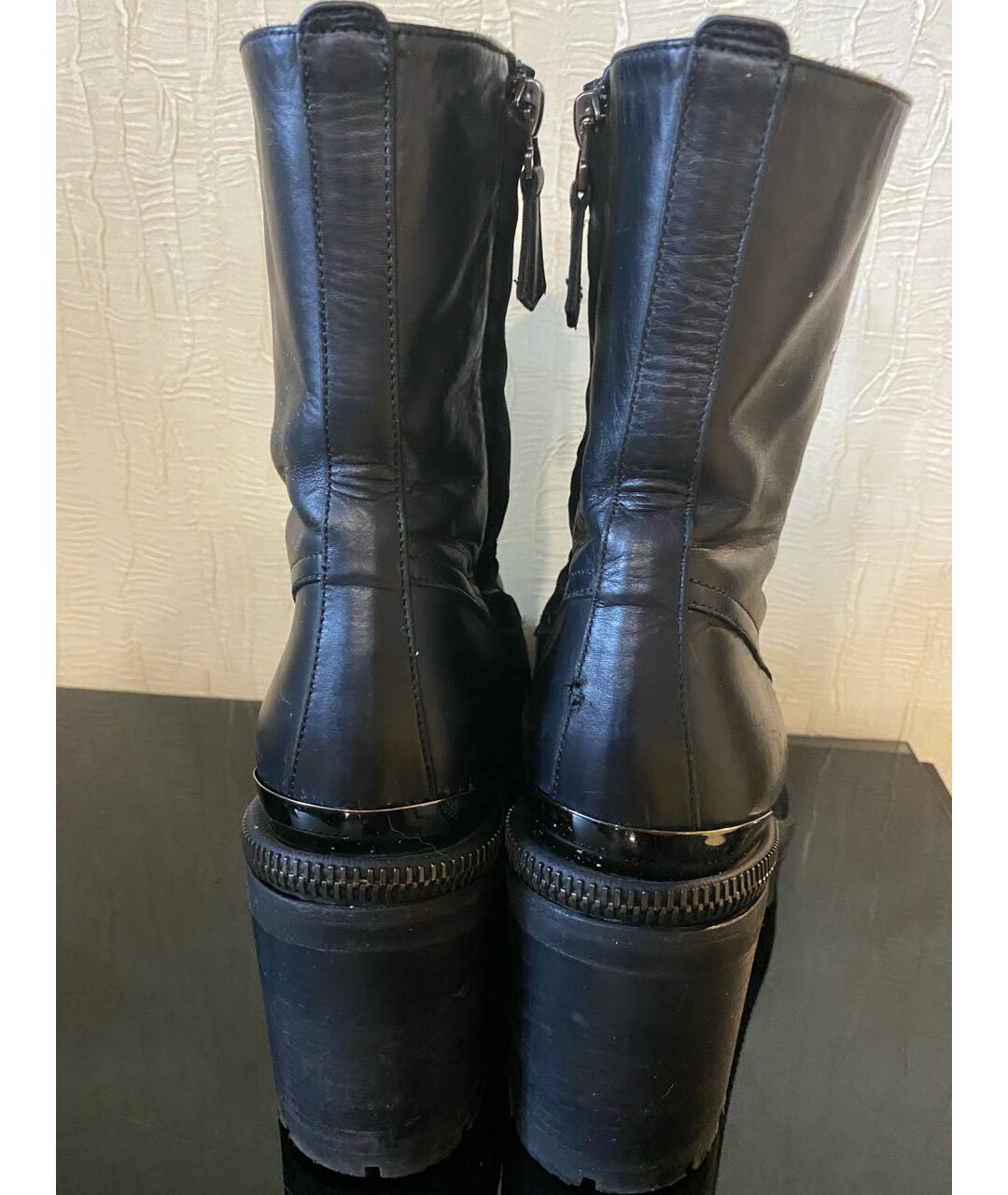 NANDO MUZI Черные кожаные ботинки, фото 4