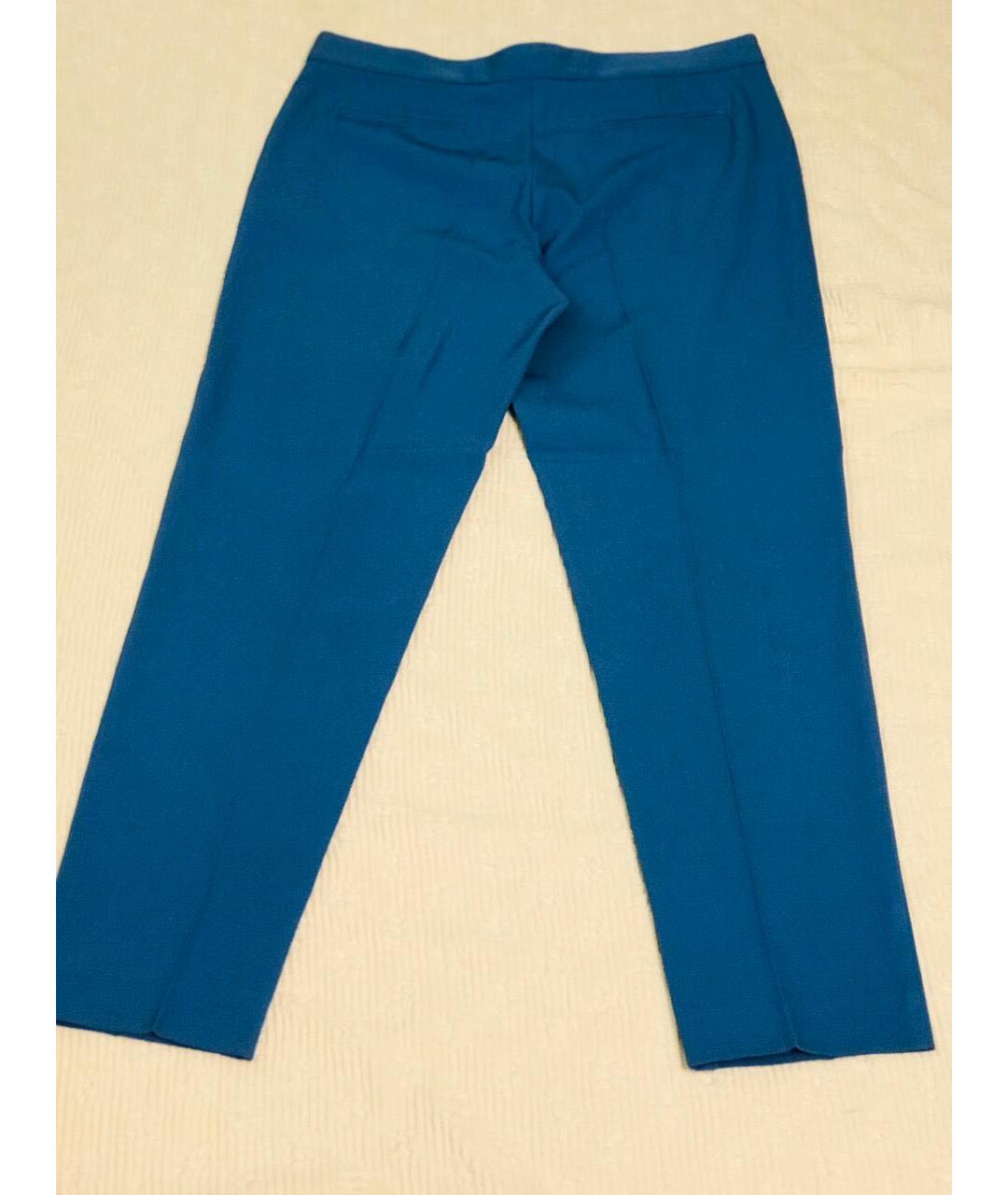 STELLA MCCARTNEY Голубые шерстяные прямые брюки, фото 6