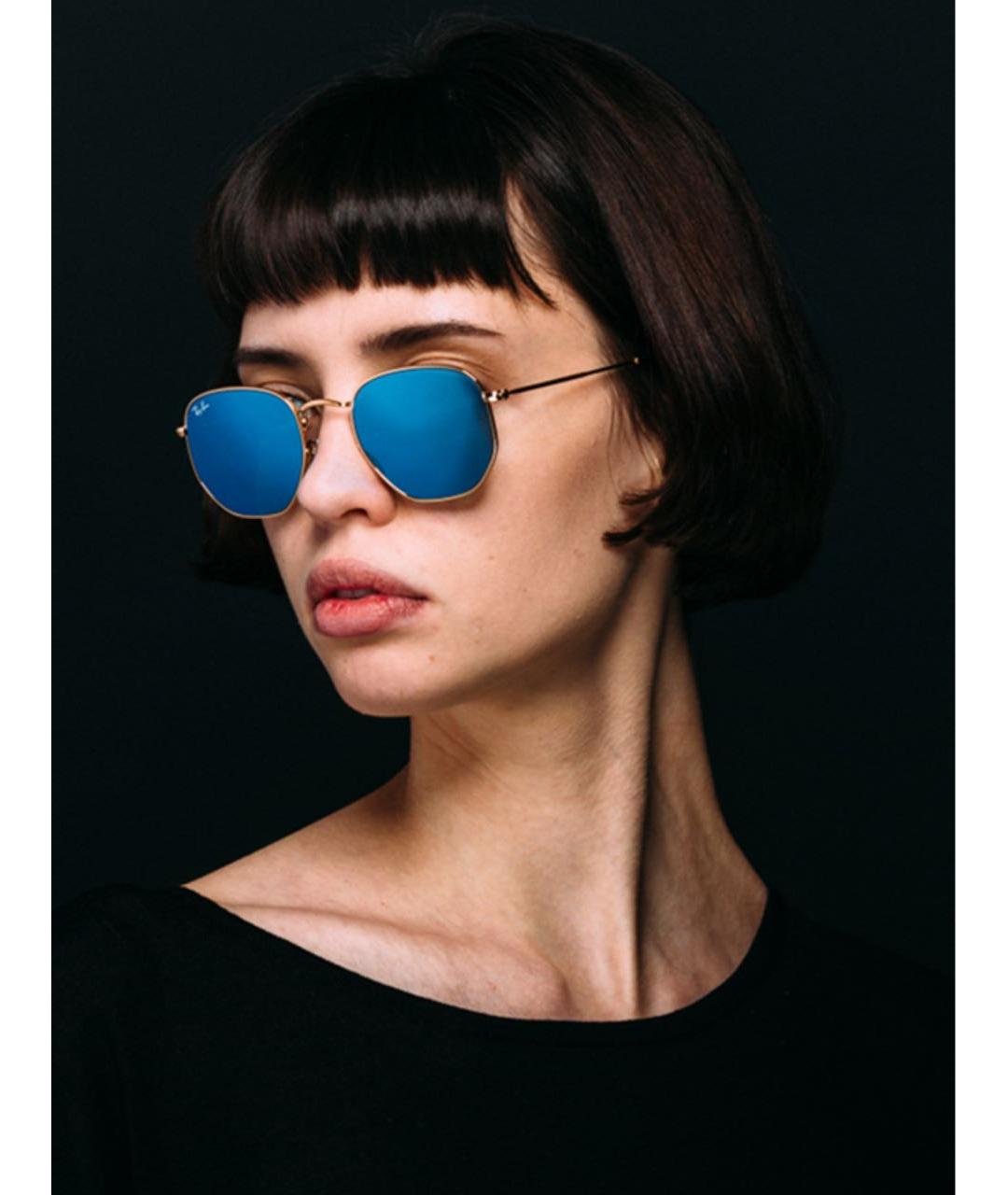 RAY BAN Металлические солнцезащитные очки, фото 3