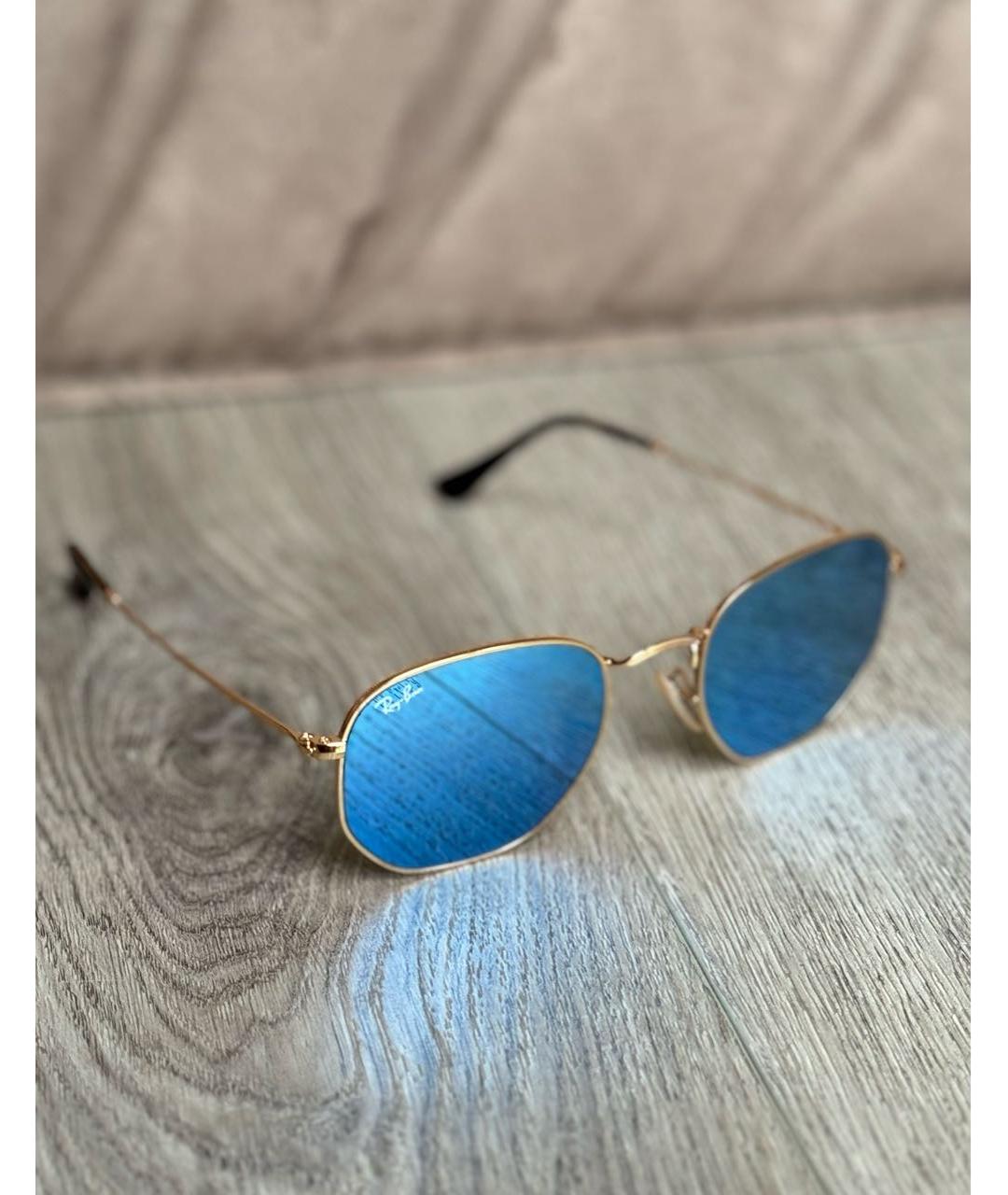 RAY BAN Металлические солнцезащитные очки, фото 5