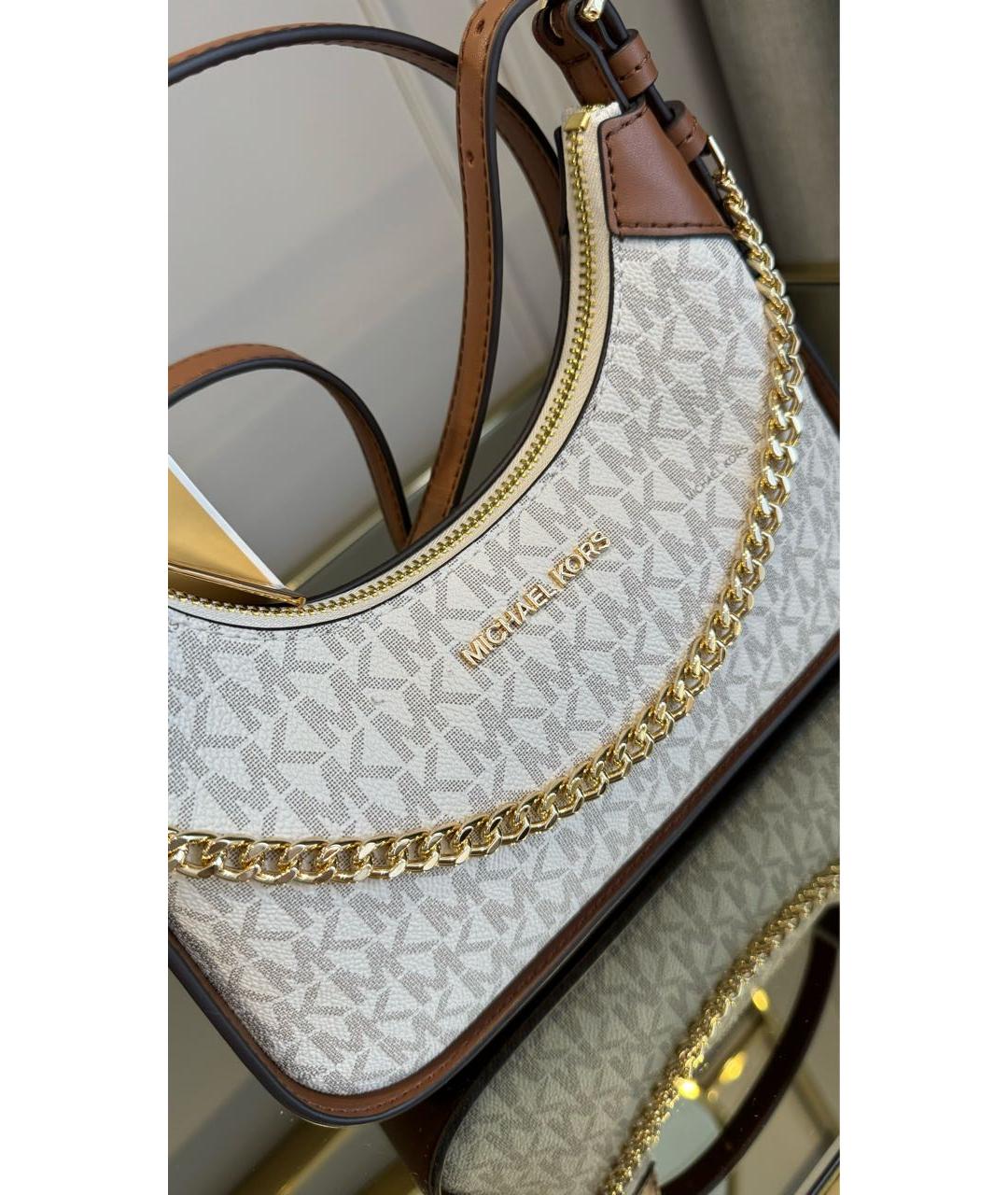 MICHAEL KORS Белая сумка через плечо, фото 4