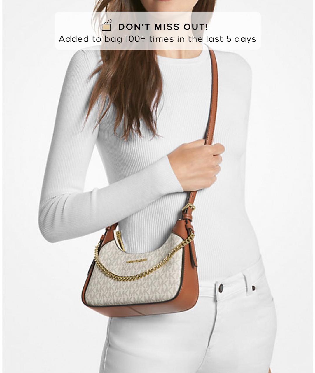 MICHAEL KORS Белая сумка через плечо, фото 7