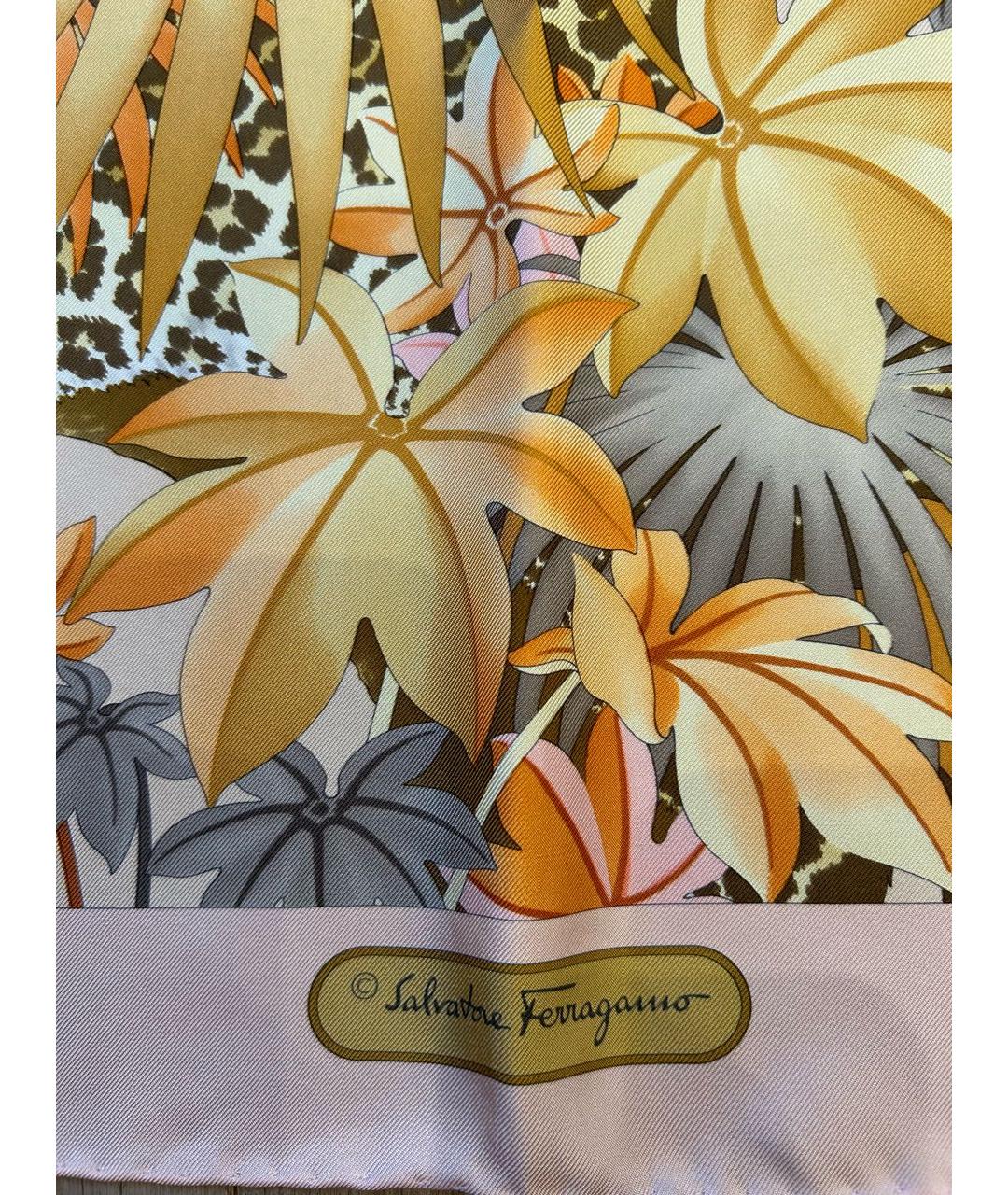 FERRAGAMO Мульти шелковый платок, фото 6