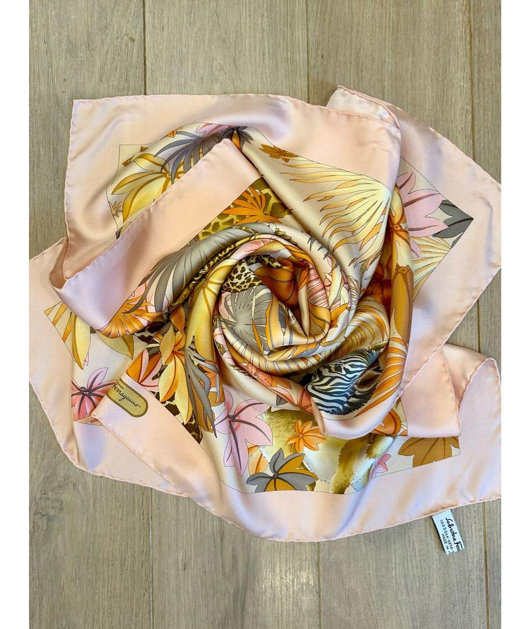 FERRAGAMO Мульти шелковый платок, фото 2