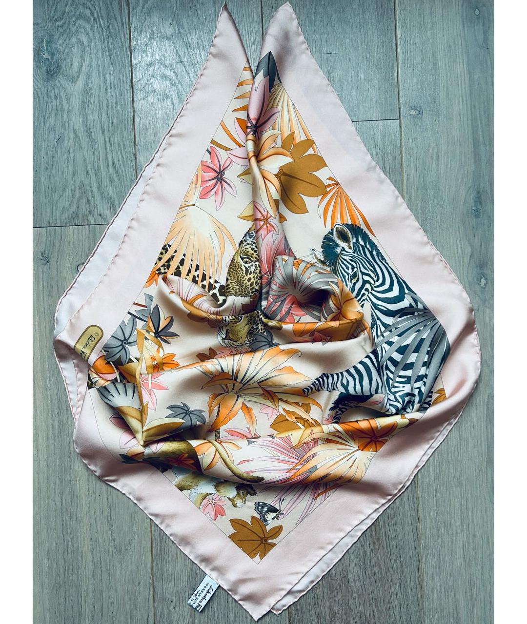 FERRAGAMO Мульти шелковый платок, фото 4