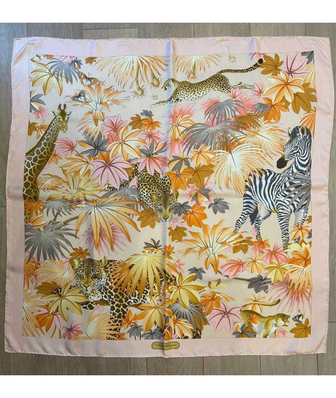 FERRAGAMO Мульти шелковый платок, фото 7