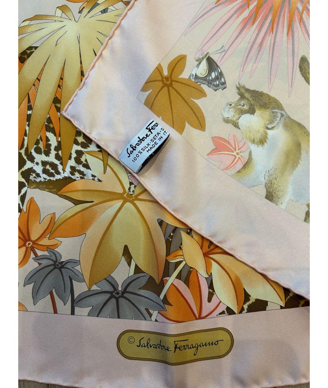 FERRAGAMO Мульти шелковый платок, фото 3