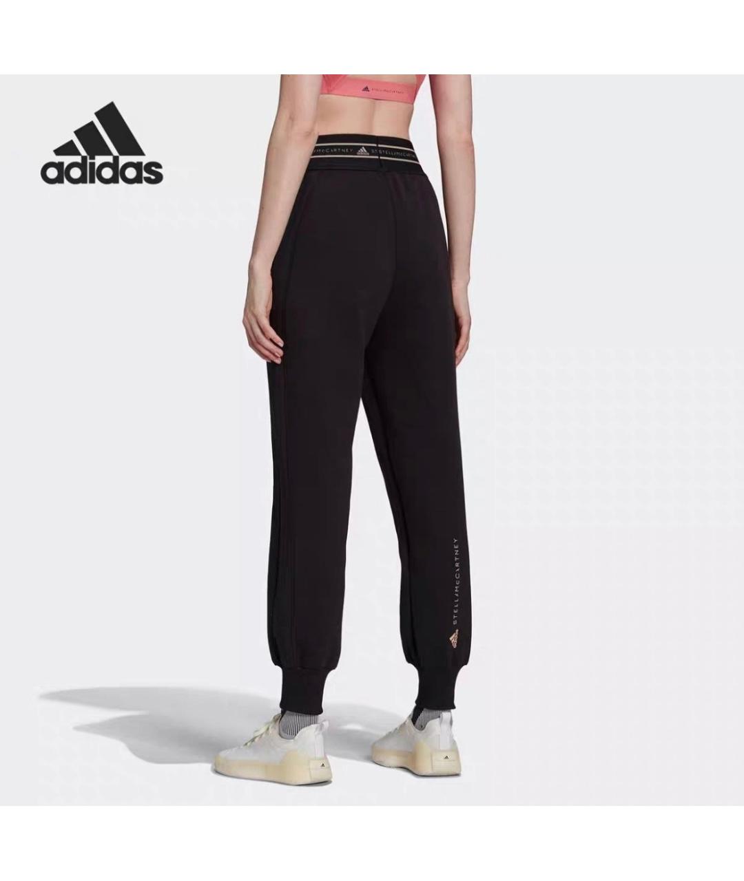 ADIDAS BY STELLA MCCARTNEY Черные хлопковые спортивные брюки и шорты, фото 3