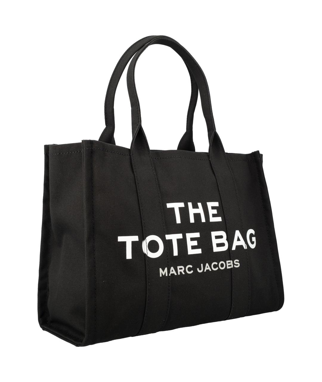 MARC JACOBS Черная хлопковая сумка тоут, фото 2