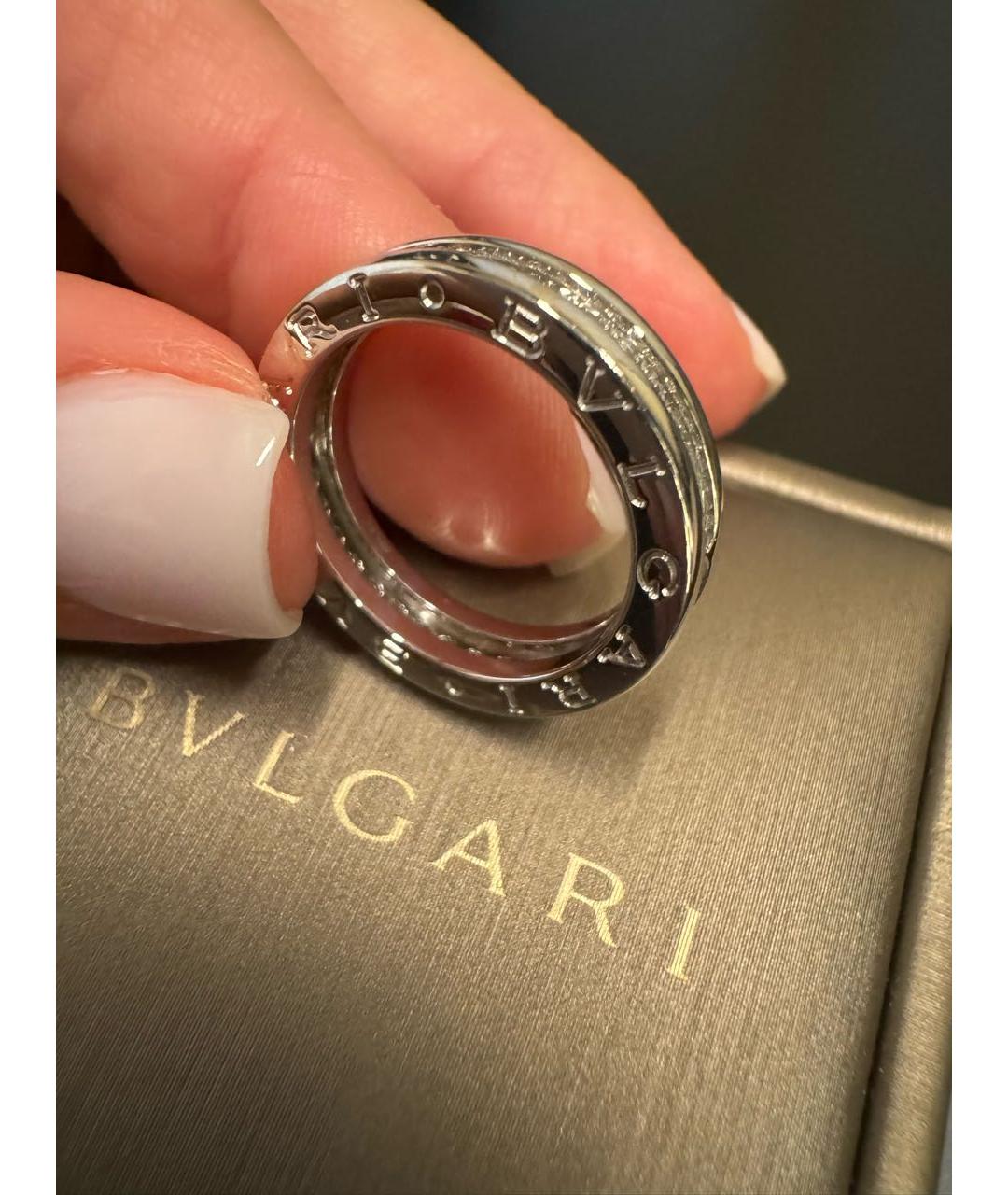 BVLGARI Белое кольцо из белого золота, фото 7