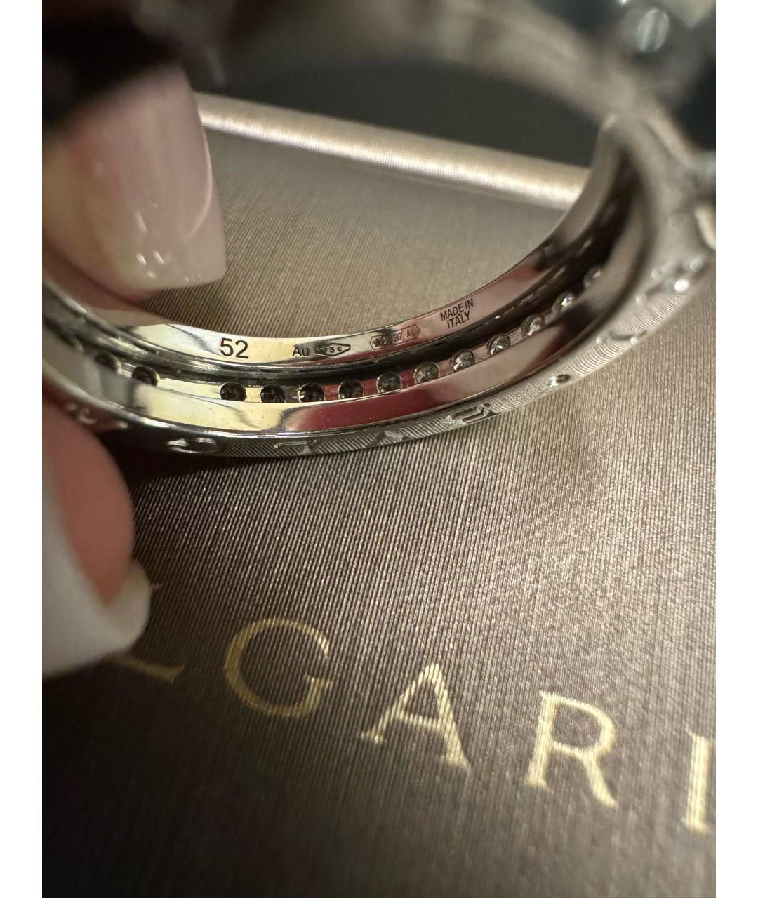 BVLGARI Белое кольцо из белого золота, фото 8