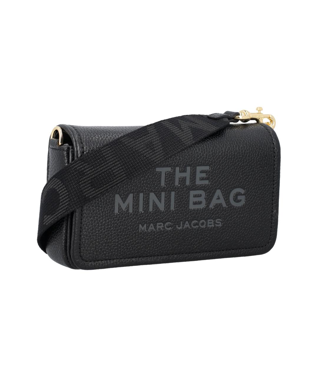 MARC JACOBS Черная кожаная сумка через плечо, фото 2