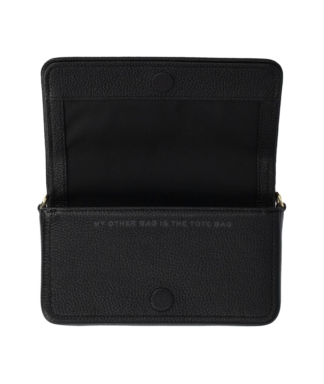 MARC JACOBS Черная кожаная сумка через плечо, фото 5