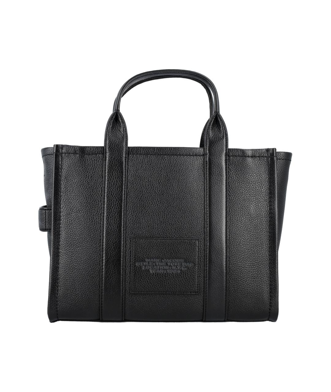 MARC JACOBS Черная кожаная сумка тоут, фото 4