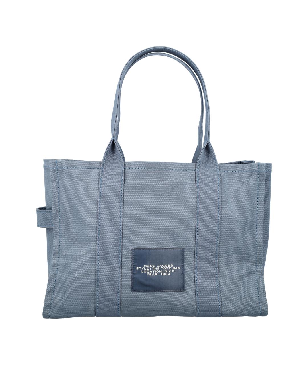 MARC JACOBS Синяя хлопковая сумка тоут, фото 4