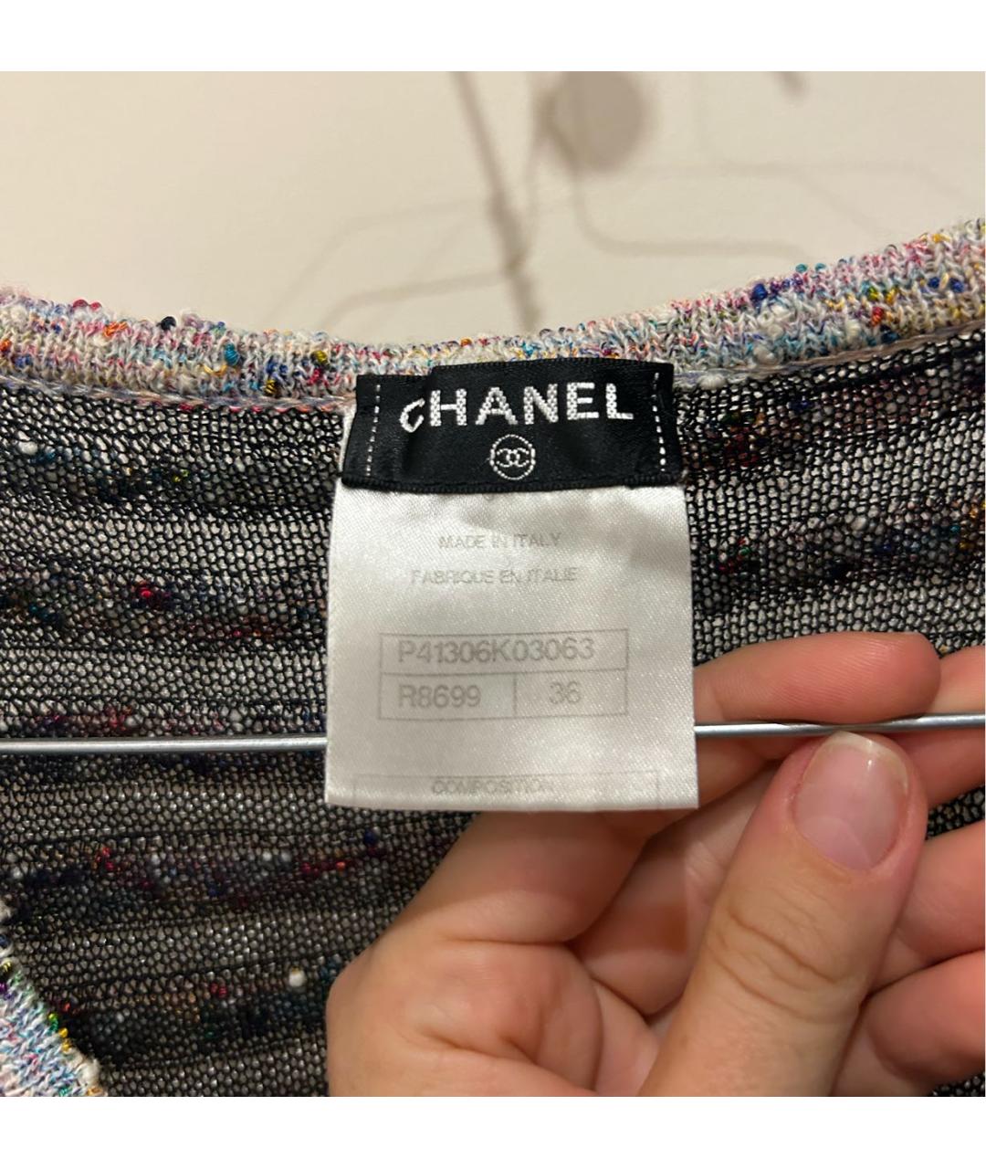 CHANEL Серое повседневное платье, фото 2