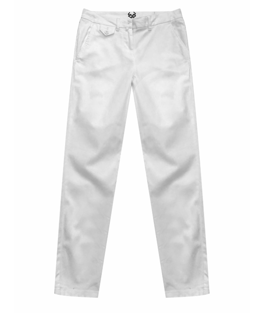 STEFANEL Белые хлопковые прямые брюки, фото 1