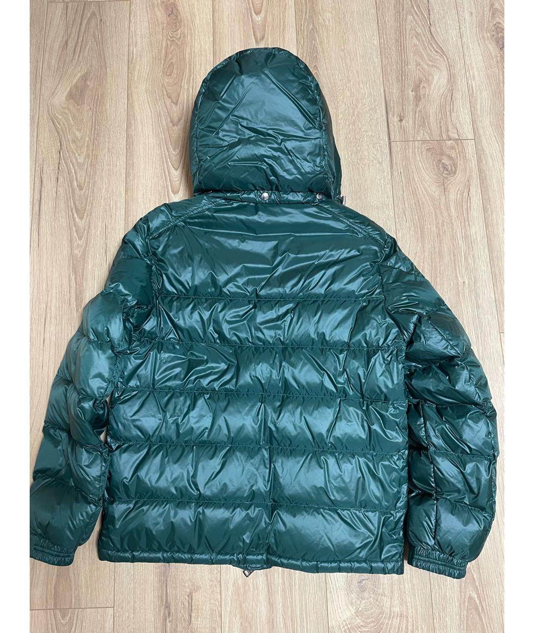 MONCLER Зеленый пуховик, фото 2