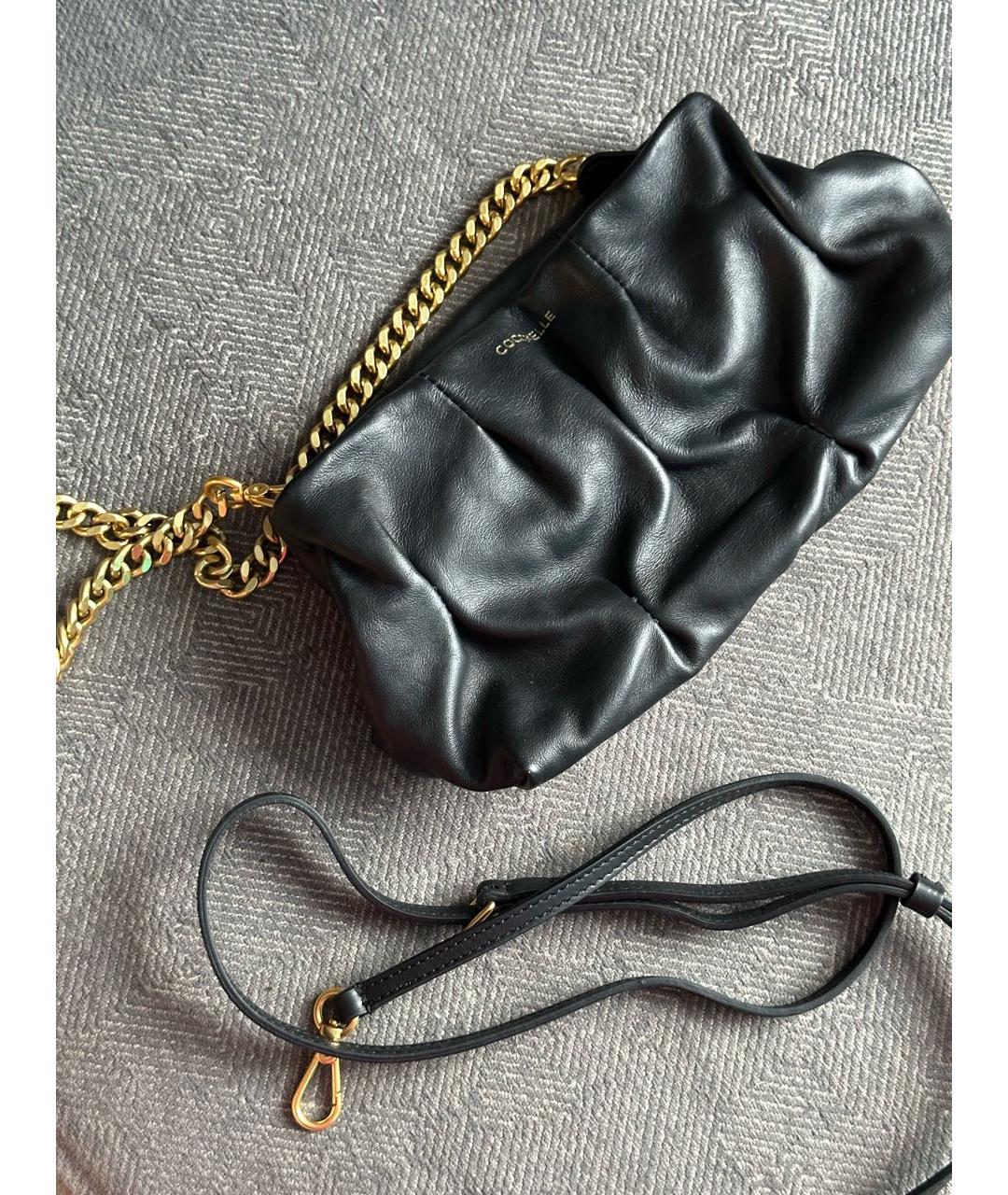 COCCINELLE Черная кожаная сумка через плечо, фото 5