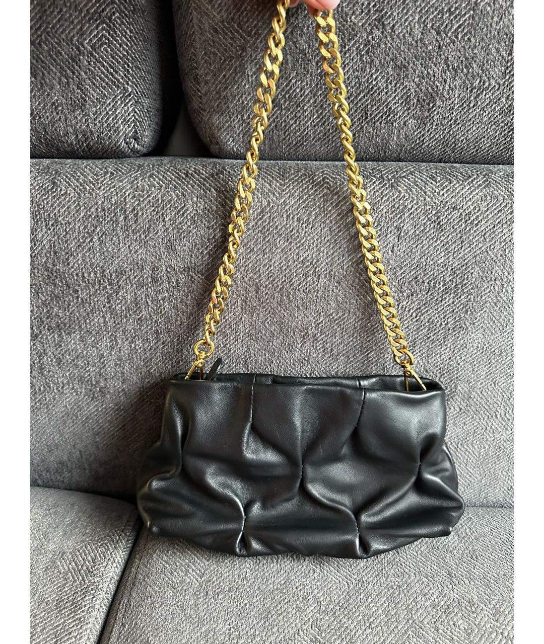 COCCINELLE Черная кожаная сумка через плечо, фото 3