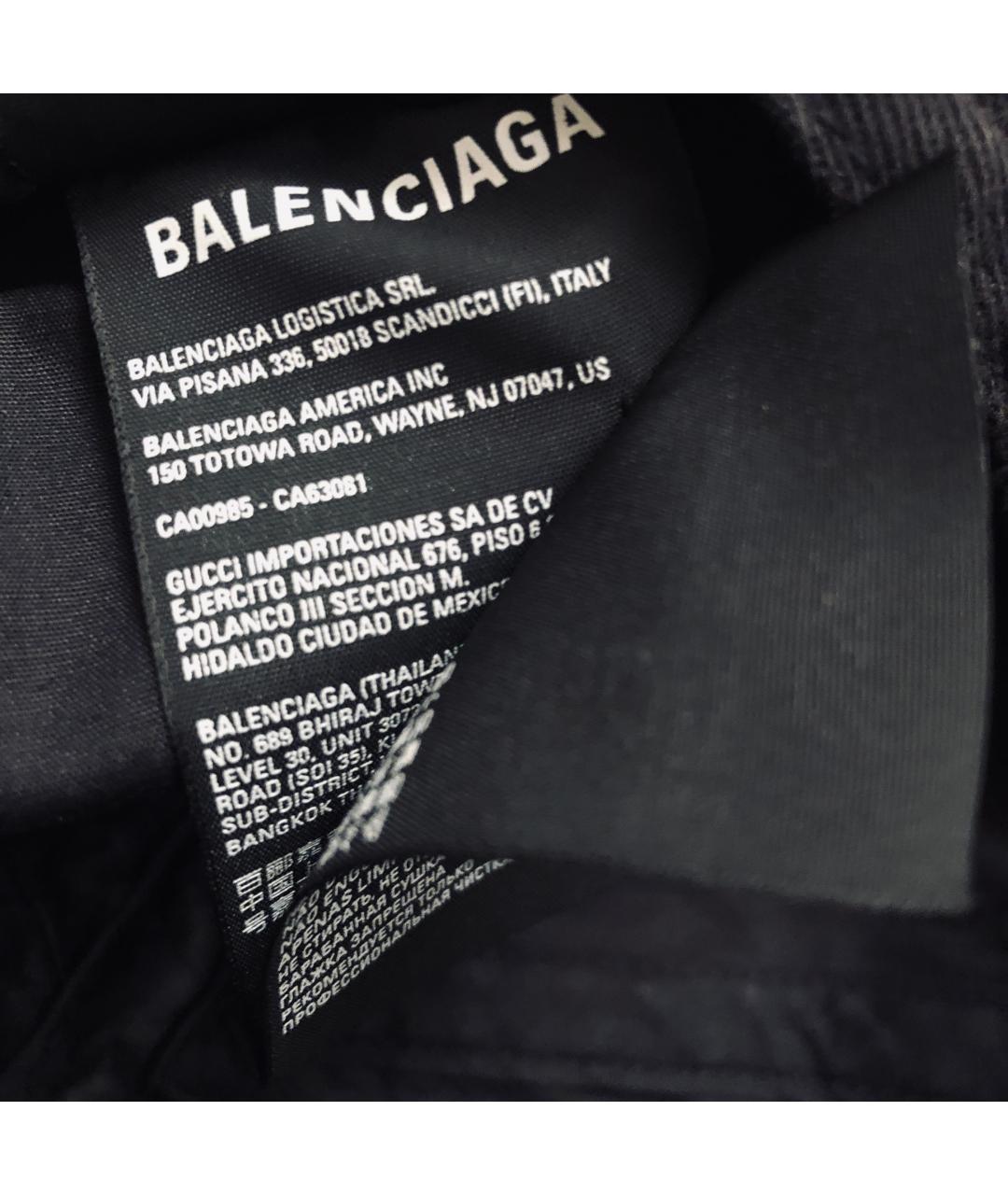 BALENCIAGA Черная хлопковая кепка/бейсболка, фото 6