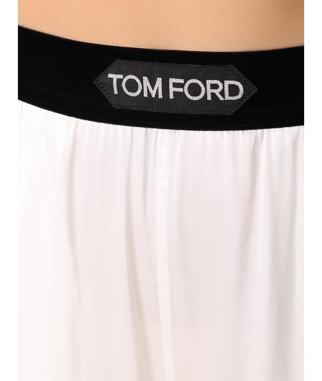 TOM FORD Белые брюки широкие, фото 5