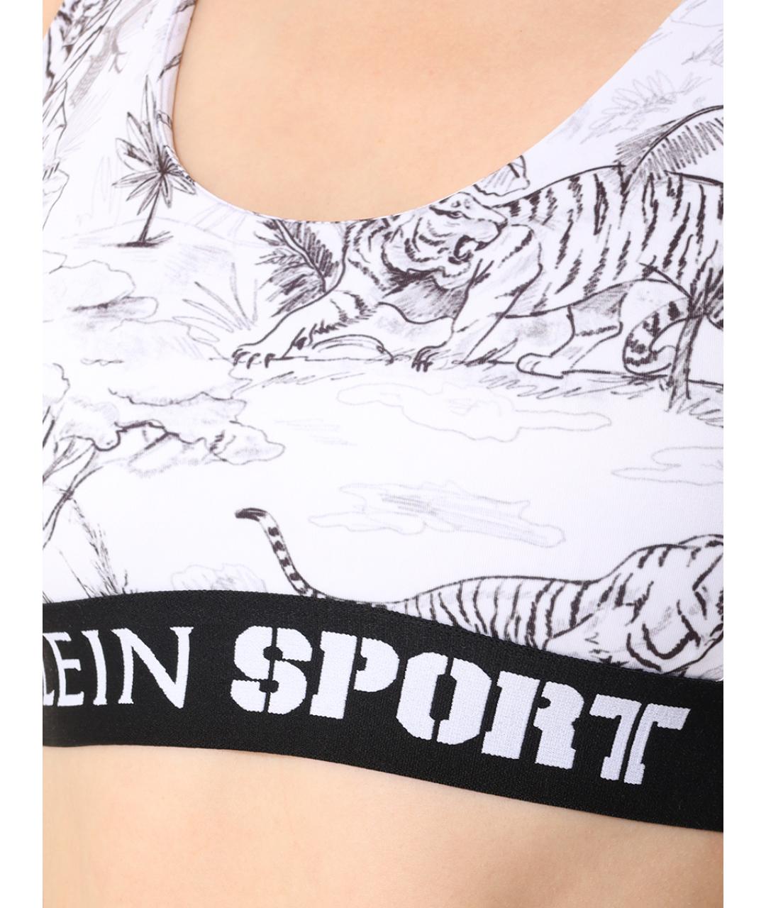 PLEIN SPORT Белая майка, фото 5