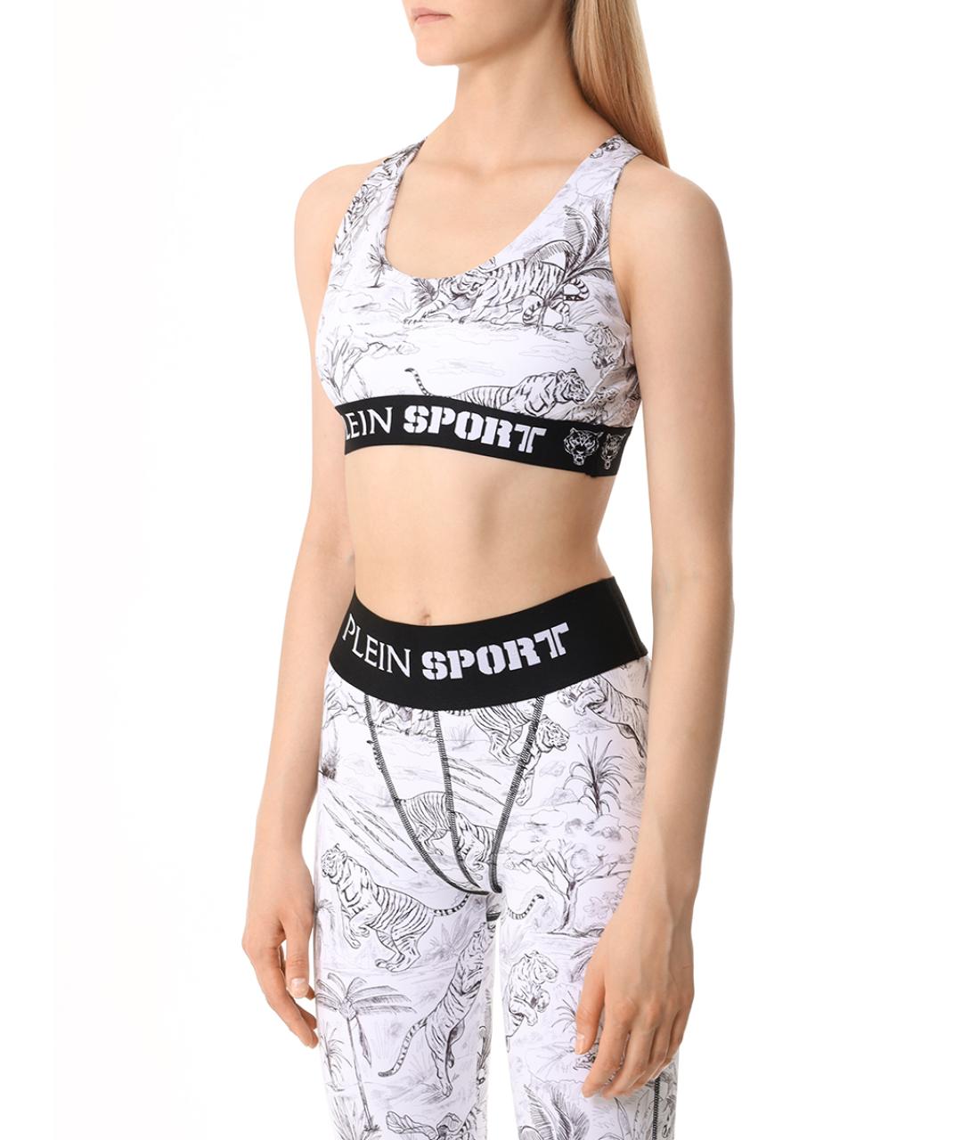 PLEIN SPORT Белая майка, фото 4