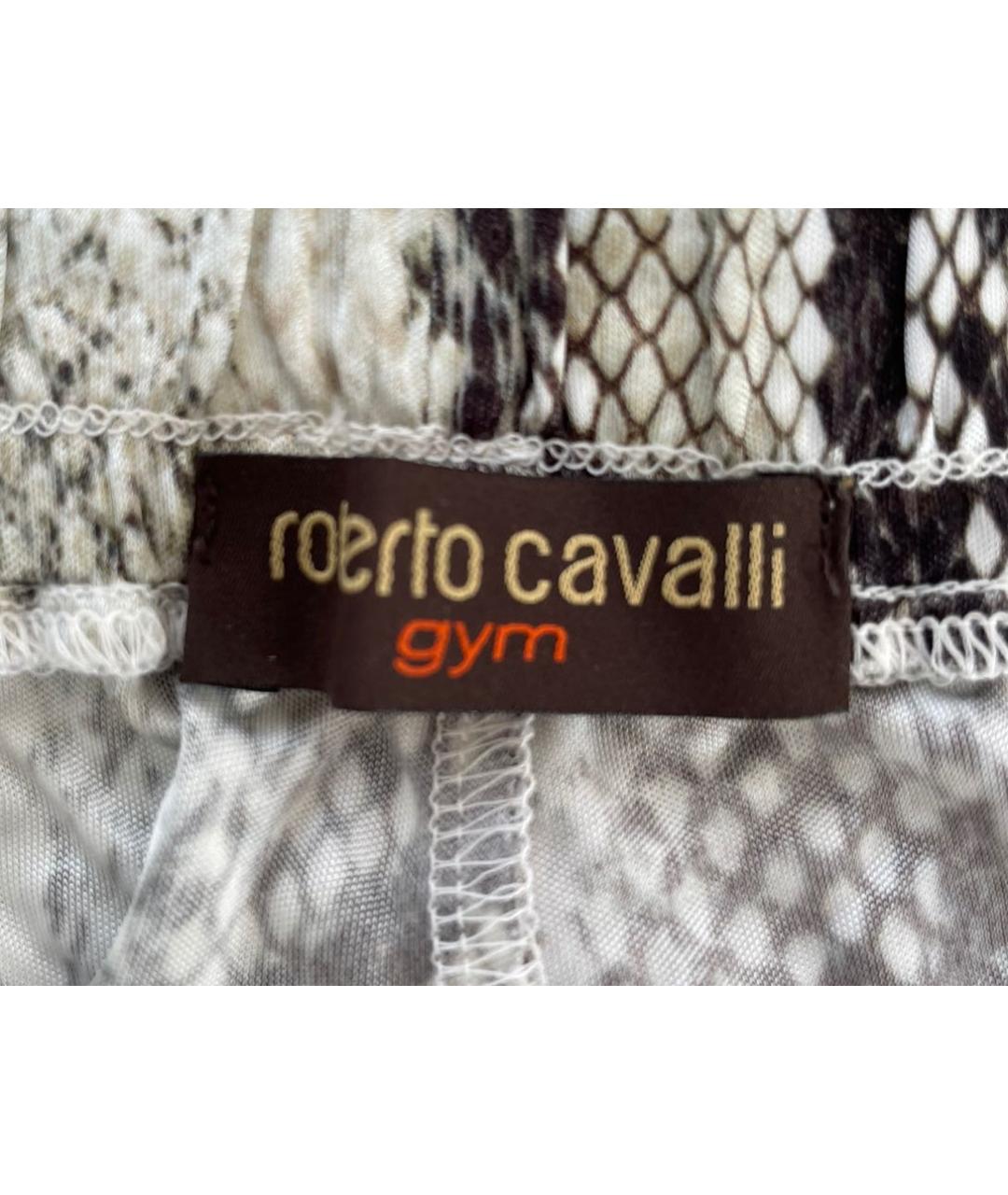 ROBERTO CAVALLI Мульти вискозные брюки широкие, фото 3