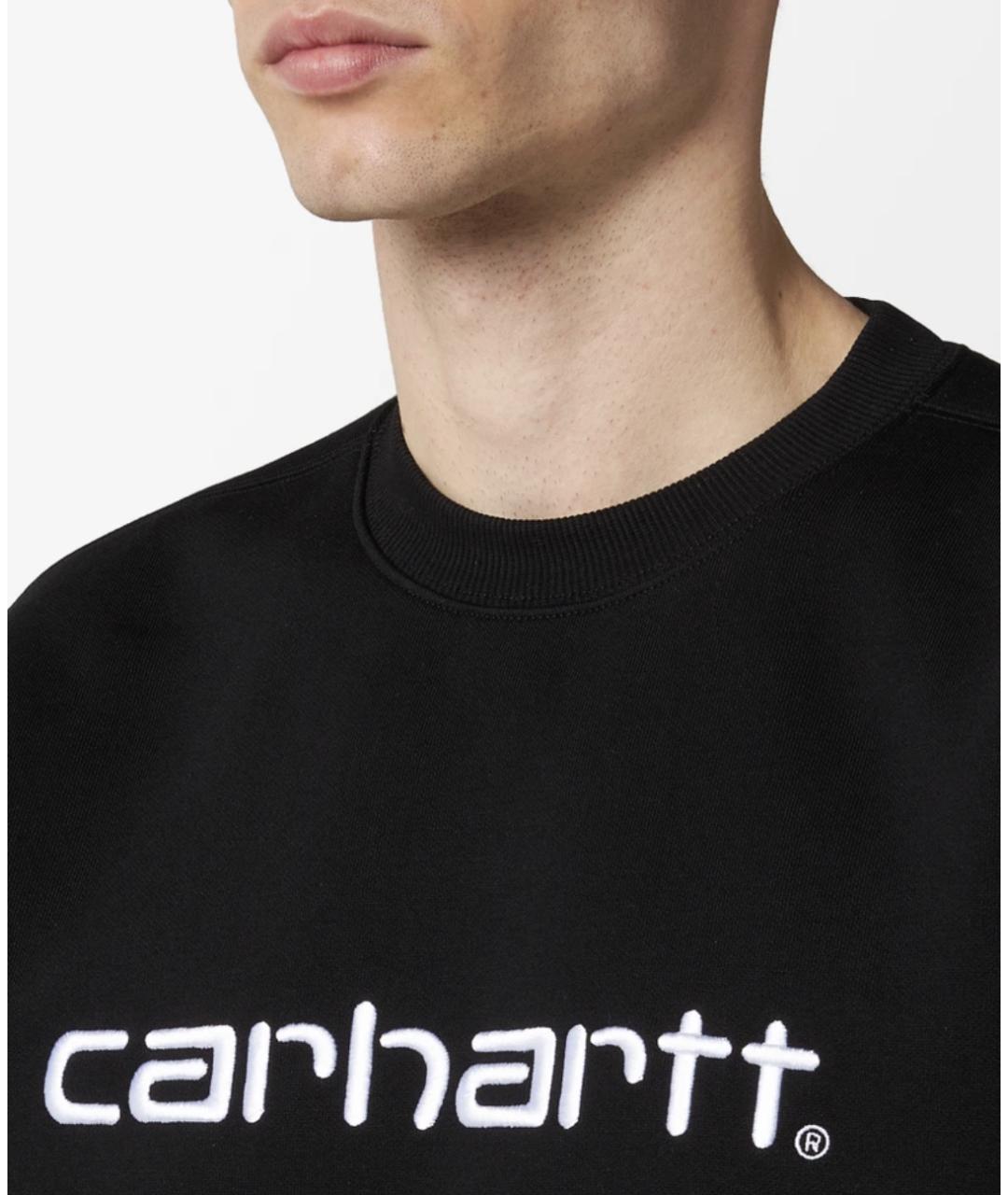 CARHARTT WIP Черная хлопковая футболка, фото 2