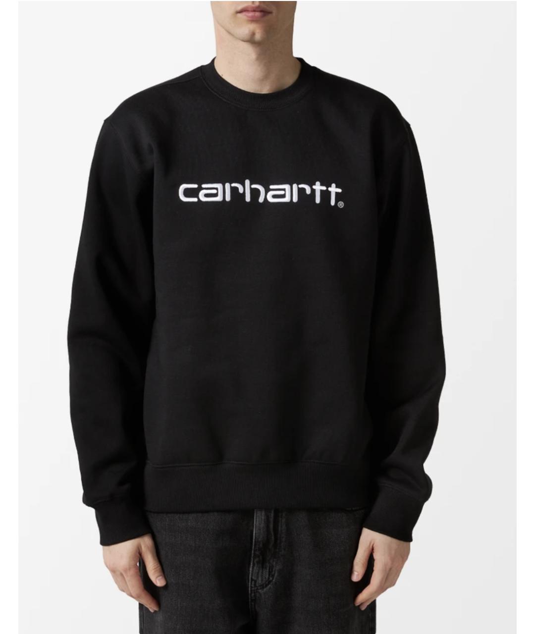 CARHARTT WIP Черная хлопковая футболка, фото 3