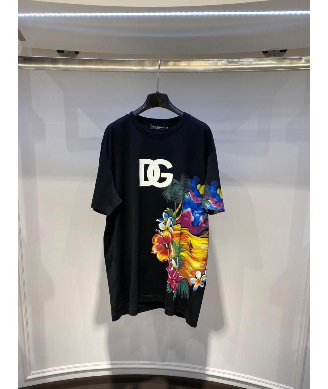 DOLCE&GABBANA Черная футболка, фото 3