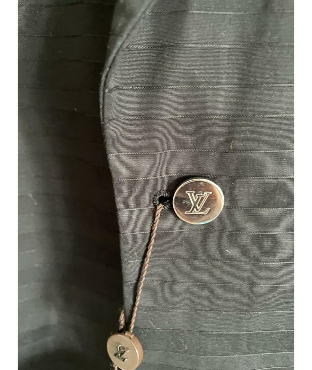 LOUIS VUITTON PRE-OWNED Черный хлопковый пиджак, фото 3